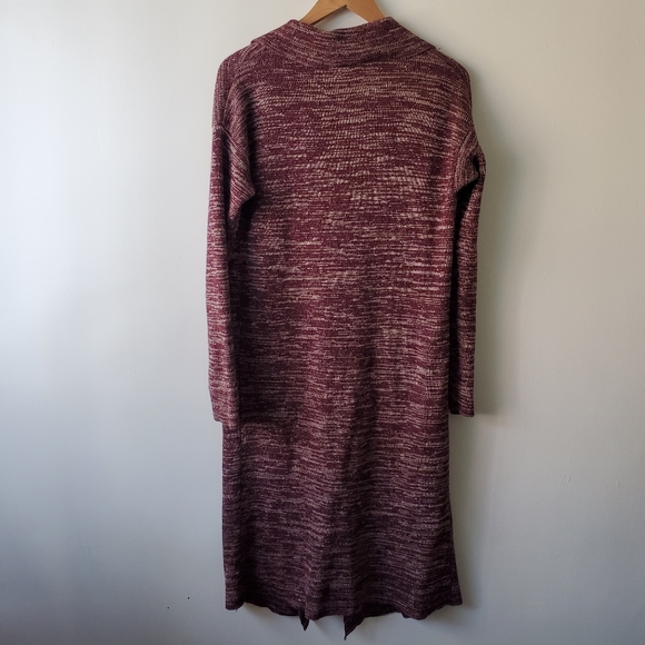 NEW Foreign Exchange Burgundy Longline Cardigan - Picture 7 of 7